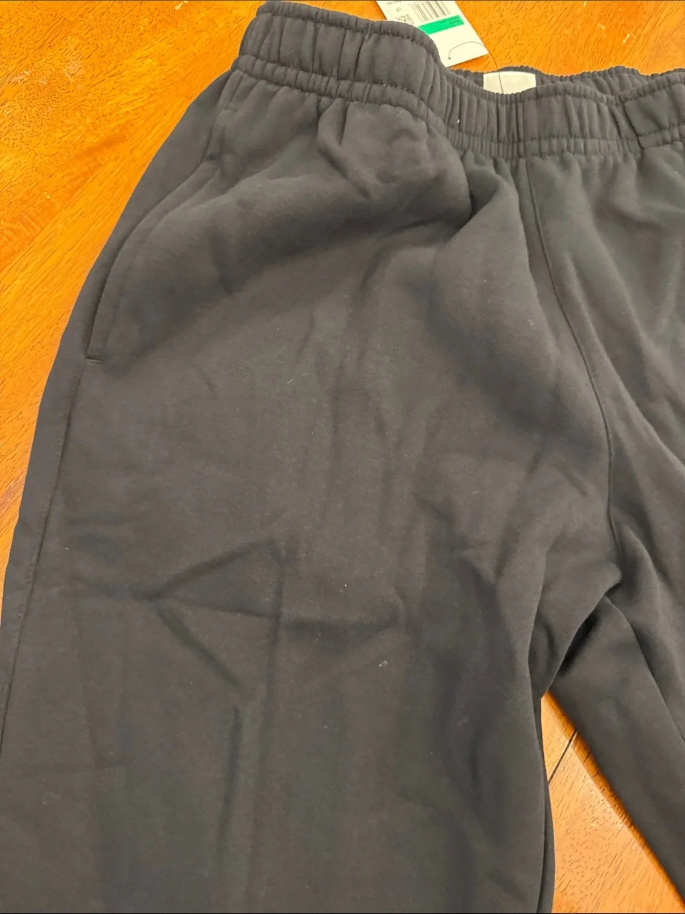 Nike Men Black Jogger Sweatpants with White Swoosh xl